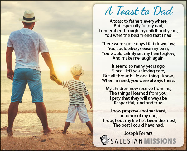 A Toast to Dad - Salesian Missions