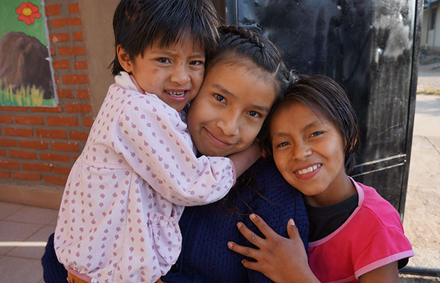 Orphaned children at the Hogar María Auxiliadora in Bolivia know what it is like to feel loved.