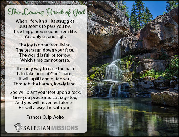 The Loving Hand of God inspirational poem