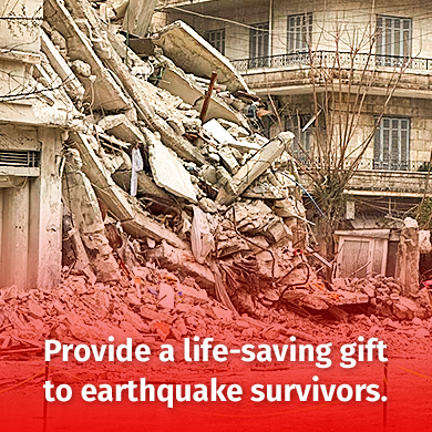 provide a life-saving gift to earthquake survivors.