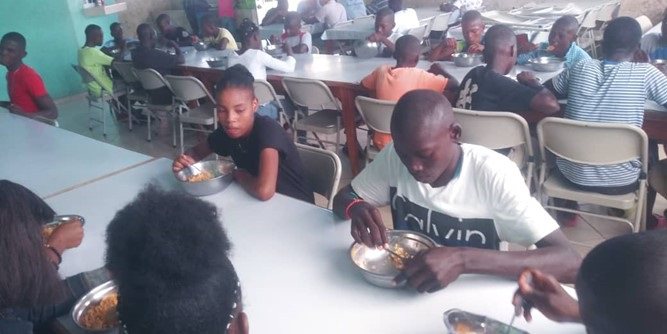 HAITI: Students ensured nutrition with rice-meals