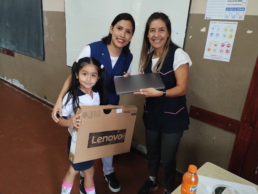 May 2024 PR - ARGENTINA: Students receive computers through donor funding from Salesian Missions