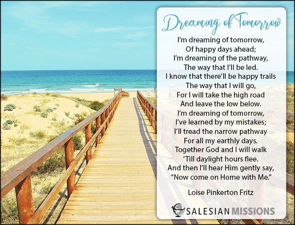 July 2024 enews poem - Dreaming of Tomorrow