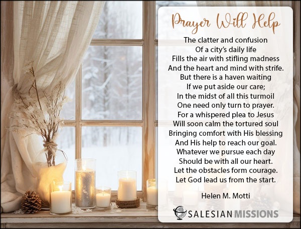 Jan 2025 enews poem - Prayer Will Help - inspirational poetry