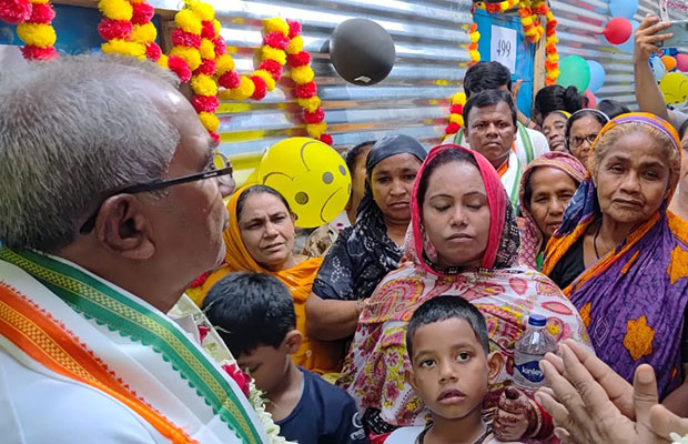 July 2025 enews - story 2 - New Safe Homes for a Tent Community in India