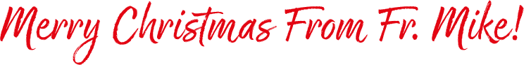 Merry Christmas from Fr. Mike!