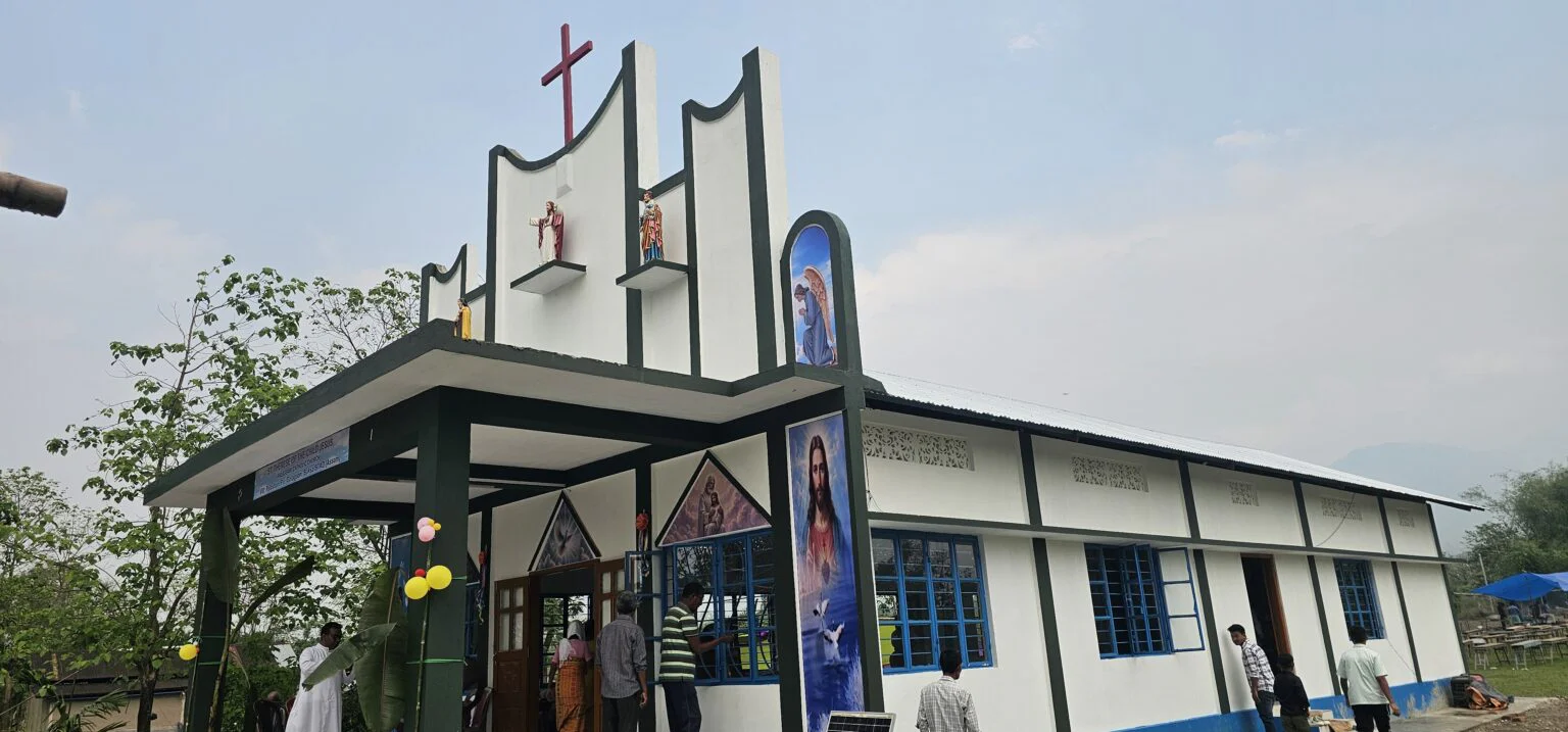 May PR -INDIA: Salesian missionaries have new chapel in Palashguri thanks to donor funding from Salesian Missions