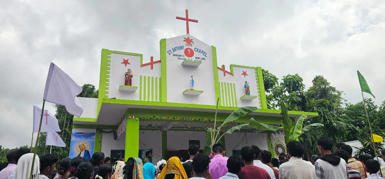 INDIA: Salesian missionaries construct St. Anthony Chapel thanks to donor funding from Salesian Missions